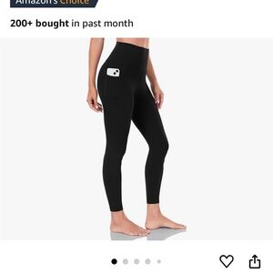 Heynuts Black High-Waisted Leggings with Pocket